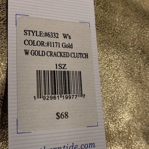 RL - Southern Tide Gold Clutch Tuck a little shimmer with the tasseled - Picture 8 of 8